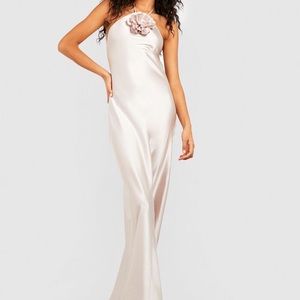 Satin maxi dress